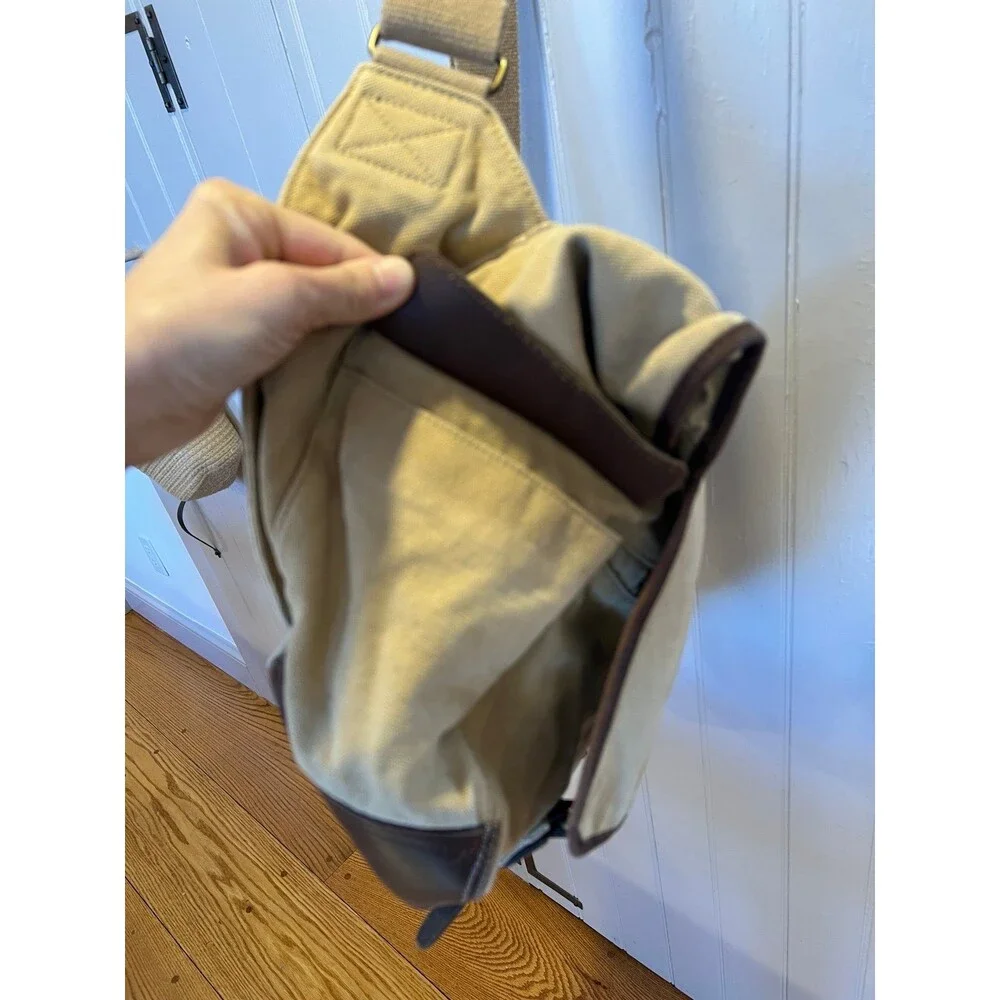 VTG J Crew Crossbody Mailbag Leather Bottom - New with Tag, Abingdon